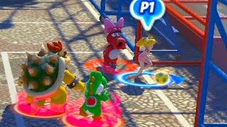 Mario & Sonic at the Rio 2016 Olympic Games  Duel Football Peach vsWario , Bowser vs jet