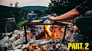 solo camping , bushcraft survival skills, camping and cooking, bushcraft tips part 2