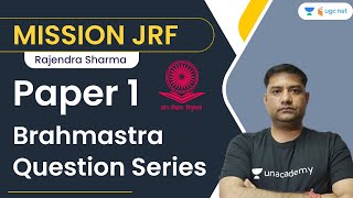 Brahmastra Question Series for Paper 1 | Mission JRF | Rajendra Sharma | Wifistudy UGC NET Hindi