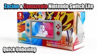Zacian & Zamazenta Limited Edition Nintendo Switch Lite Quick Unboxing