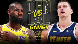 Los Angeles Lakers vs Denver Nuggets Game 5  Highlights | 2024 WCR1 | FreeDawkin
