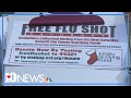 Over 2,700 people get free flu shots