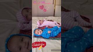 Lovely Morning Sanvi And Anvi Looks Cute #love #twins #video #vlog #babies #2023 #babygirl #morning