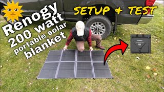 Renogy 200 Watt Solar Blanket Setup and Review