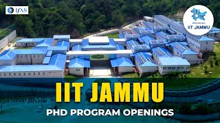 PHD PROGRAM OPENINGS IN IIT JAMMU