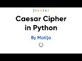 Caesar Cipher in Python - A Simple Guide