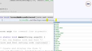 How to replicate hover effect in Java Swing