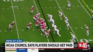 NCAA says players should get paid