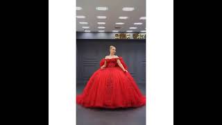 Remarkable Red Wedding and Bridal Gown