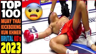 TOP 100 MUAY THAI•KICKBOXING Best Brutal Knockouts of April 2023.