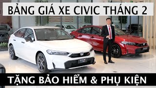 Giá lăn bánh Honda Civic tháng 2/2025 | Bán trả góp Honda Civic | Học Honda