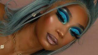 Summer Walker Baby Blue Cut Crease Makeup Look | MakeupTiffanyJ