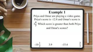 6th Grade - Math - Ordering Rational Numbers - Topic Video