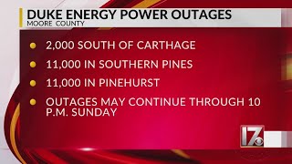 38,000 in the dark as power outage hits Moore County; newspaper reports vandalism as cause
