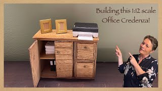 1:12 Scale Miniature Office Credenza