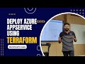 Deploy Azure appService  using Terraform | Shantanu Das