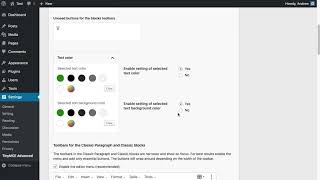 TinyMCE Advanced: Initial Settings