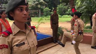 Sathaye college NCC 8 Mah girl bn CO visit