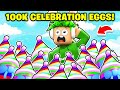 🐣🎉 I HATCHED 100K CELEBRATION EGGS In Free Hatchers!! (Roblox)