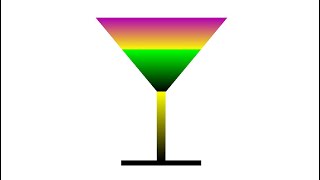 Simple Python Turtle Graphic and Code Stylized Goblet gradient