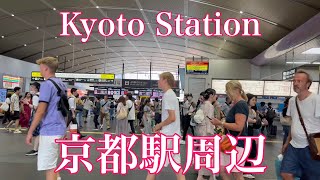 2023年7月29日 土曜日の京都駅周辺を歩く Walk around Kyoto Station 【4K】