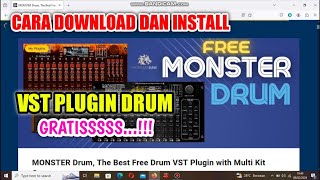 Cara Download dan Install VST Plugin Monster Drum ke DAW Cubase