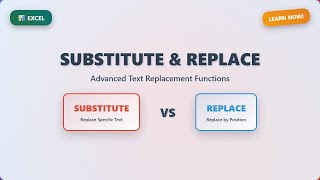 Excel Text Magic: Master SUBSTITUTE & REPLACE Functions!