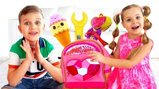 Diana Pretend Play with Magic Backpack