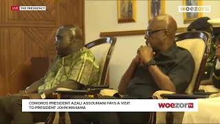 WATCH LIVE | Comoros President Azali Assoumani pays a visit to President John Mahama | WoezorTV