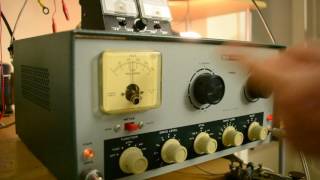 Demonstration  of the Heathkit DX 60B transmitter