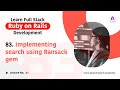 Search Implementation Using Ransack Gem