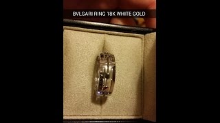 UNBOXING BVLGARI RING PARENTESI 18K WHITE GOLD