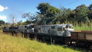 Dupla de locomotivas GT + U20C (3845) VL! – Tambaú/SP