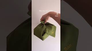 Traditional Japanese Furoshiki gift wrapping #madeinjapan #tabio #sustainability