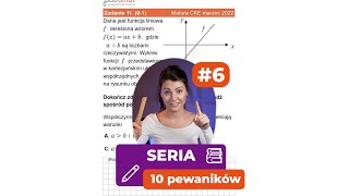 Pewniak maturalny 6/10 Funkcja liniowa