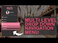 PHP PROJECT: How To Create Multi Level Drop down Navigation Menu using CSS HTML JS - PART 1