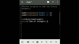 #Add two #binary #numbers in #Python