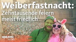 Weiberfastnacht 2023 in NRW: Köln zieht positive Bilanz zum Karneval | WDR aktuell