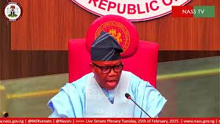 Nigeria Senate Plenary 25th February 2025, Petitions Submitted To The Senate