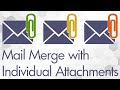 How to Mail Merge with individual attachments in Word