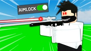 AIMLOCKING IN ROBLOX ARSENAL...