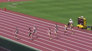 2016中国高校総体陸上女子１００ｍ　準決勝１組