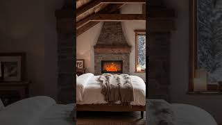 Cozy Room in a Snowy Countryside – Chill Beats for Studying, Relaxation #cozychristmasambience