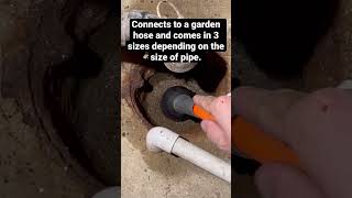 How to easily unclog a pipe cheap!  #draincleaning #diy #plumbing #septictank #howto #clogged