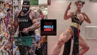 CRAZY AND OMG😱 Fitness Moments LEVEL 999.99%🔥 - Muscle Addict Workout - Best of Crossfit
