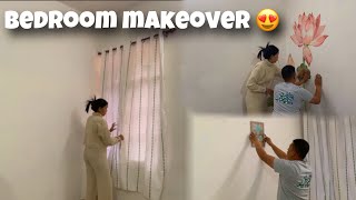 Bedroom makeover bhi ho gaya start 😍|| Varsha Thapa