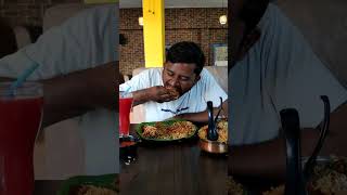 Subscriber Eating Mutton Dum Biryani | Andhra Spice Chittor | Ram Charan |koramenu fish fry🤤 #shorts