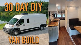 We Built Our Custom Van Conversion In 30 Days - DIY RAM Promaster Camper Van Tour