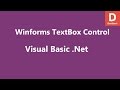 Visual Basic .Net WinForms TextBox Control
