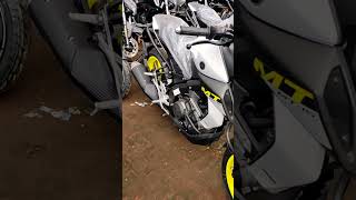 Yamaha MT15 BS6 Grey Yellow Colour 2021 model #SHORTS #Shortsvideo